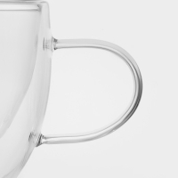 Кружка стеклянная с двойными стенками Magistro &laquo;Дуо&raquo;, 200 мл, 12&times;8,5&times;7,5