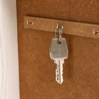 Ключница "Цветочки" 19х24 см молочный дуб МИКС Ключница "Цветочки" 19х24 см молочный дуб МИКС