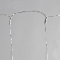 Гирлянда &laquo;Занавес&raquo; 2 &times; 2 м роса, IP20, серебристая нить, 300 LED, свечение белое, 12 В