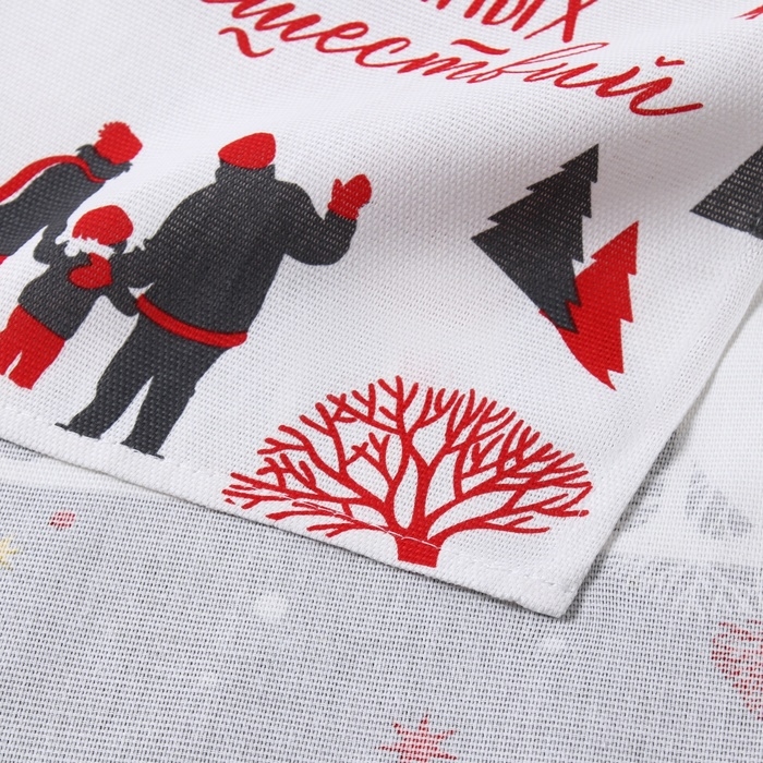 Набор кухонных полотенец Доляна &laquo;Волшебного года&raquo; 35х60см-2шт, 100% хл