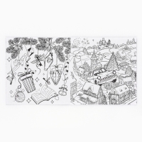 Раскраска антистресс на новый год. Альбом для вдохновения &laquo;Магия Нового года&raquo;, 19 страниц, символ года 2025