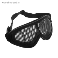 Очки для езды на мототехнике, грязезащита, армированные, цвет черный Очки для езды на мототехнике, грязезащита, армированные, цвет черный