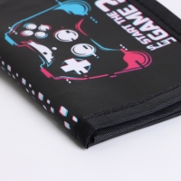 Кошелёк детский на липучке &laquo;Выбражулька&raquo;, цвет чёрный