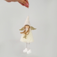 Новый год! Ёлочное украшение кукла &laquo;Фея&raquo;, белая