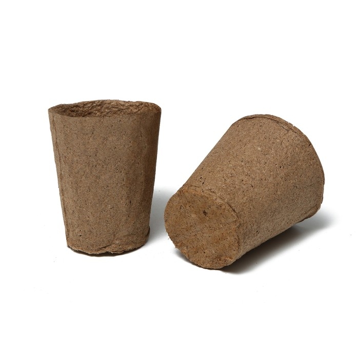 Горшок для рассады, 100 мл, d = 6 см, h = 6,5 см, торф, набор 20 шт., Greengo Горшок для рассады, 100 мл, d = 6 см, h = 6,5 см, торф, набор 20 шт., Greengo