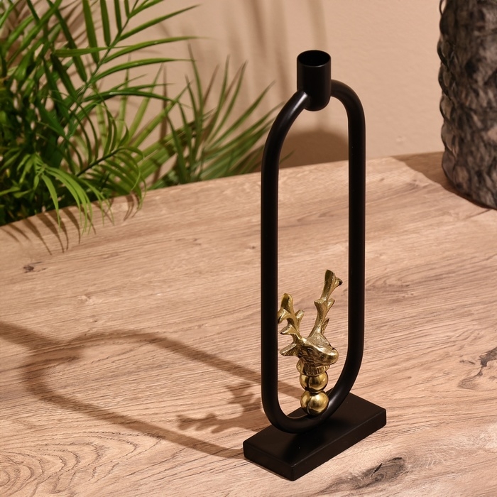 Подсвечник Подсвечник "Олень" 34 см, металл