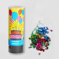 Хлопушка пружинная «Тортик», конфетти, серпантин, 11 см Хлопушка пружинная «Тортик», конфетти, серпантин, 11 см