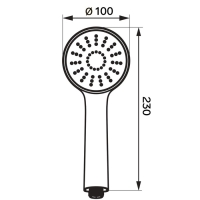 Душевая лейка ZEIN Z0508, 5 режимов, d=100 мм, пластик, цвет хром Душевая лейка ZEIN Z0508, 5 режимов, d=100 мм, пластик, цвет хром