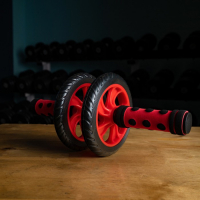 Ролик для пресса ONLYTOP, 2 колеса, с ковриком, цвета МИКС Ролик для пресса ONLYTOP, 2 колеса, с ковриком, цвета МИКС