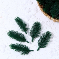 Декор «Ветки ели мини» набор 100 шт., размер 1 шт. — 8 × 3 × 3 см Декор «Ветки ели мини» набор 100 шт., размер 1 шт. — 8 × 3 × 3 см
