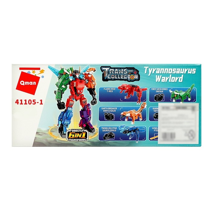 Конструктор Динобот &laquo;Вождь Тираннозавр&raquo;, 6 видов, МИКС