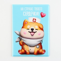 Обложка на ветеринарный паспорт &laquo;На страже твоего сердечка !&raquo;, ПВХ