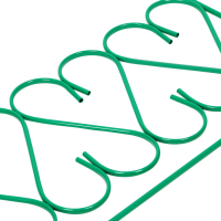 Ограждение декоративное, 54 × 340 см, 5 секций, металл, зелёное, «Изящный» Ограждение декоративное, 54 × 340 см, 5 секций, металл, зелёное, «Изящный»