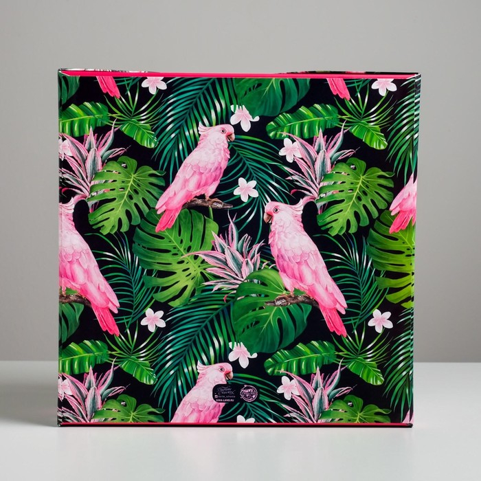 Коробка подарочная, упаковка, &laquo;Тропики&raquo;, 29,5 х 29,5 х 14,5 см