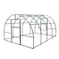 Теплица (каркас), 4 &times; 3 &times; 2 м, металл, профиль 20 &times; 20 мм, шаг дуги 1 м, без поликарбоната