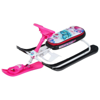 Снегокат &laquo;Ника-кросс Бабочки&raquo;, СНК, цвет розовый/белый