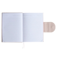 Ежедневник недатированный A5, 160 листов, deVENTE.Contea, твёрдая обложка из искусственной кожи с поролоном, розовый