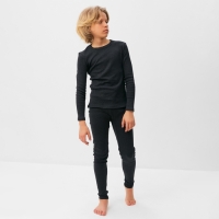 Термобелье для мальчика (лонгслив, легинсы) цвет графит меланж, рост 140 Термобелье для мальчика (лонгслив, легинсы) цвет графит меланж, рост 140