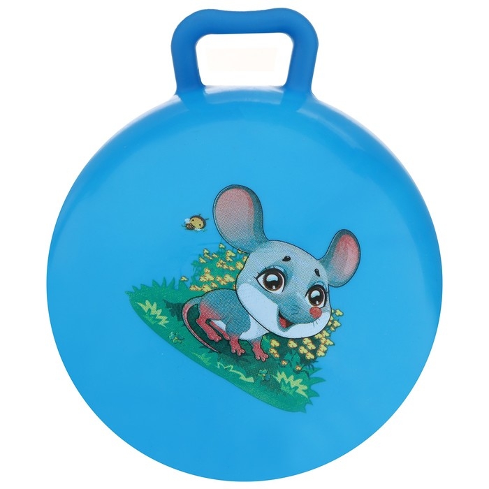 Мяч детский с ручками, d=15 см, цвет МИКС