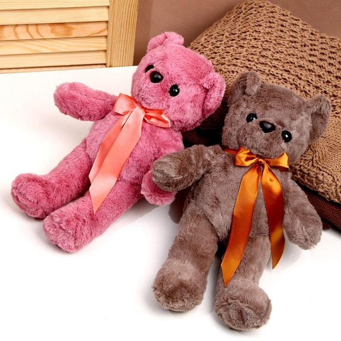 Мягкая игрушка «Мишутка с бантом», цвета МИКС Мягкая игрушка «Мишутка с бантом», цвета МИКС