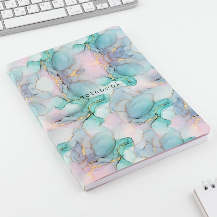 Ежедневник А5+, 100 л. Мягкая обл. Софт-тач &laquo;Разводы&raquo;