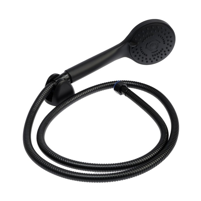 Смеситель для ванны ZEIN Z3841, однорычажный, душевой набор, лейка 5 режимов, черный Смеситель для ванны ZEIN Z3841, однорычажный, душевой набор, лейка 5 режимов, черный