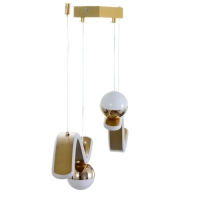 Люстра BayerLux "Волсен" LED 50Вт золото 100х100 см Люстра BayerLux "Волсен" LED 50Вт золото 100х100 см