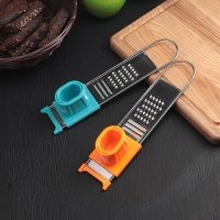 Тёрка для чеснока с держателем Доляна «Гауди», 22×4,5 см, цвет МИКС Тёрка для чеснока с держателем Доляна «Гауди», 22×4,5 см, цвет МИКС