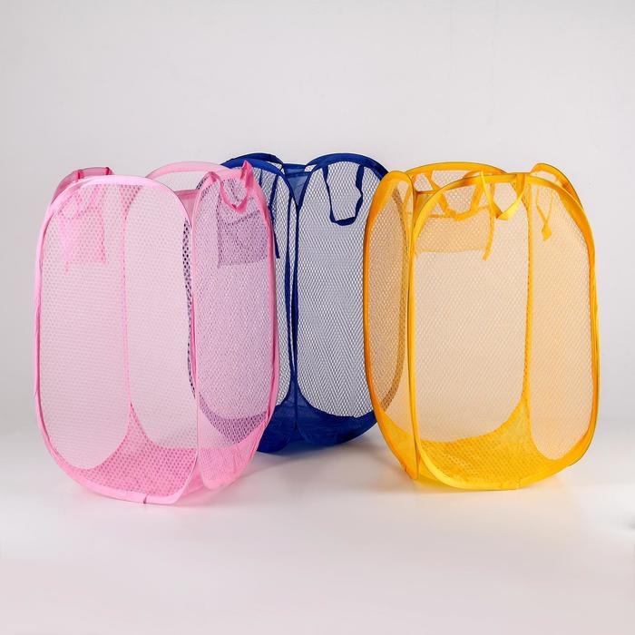 Корзина для игрушек Доляна, складная, 36×36×58 см, цвет МИКС Корзина для игрушек Доляна, складная, 36×36×58 см, цвет МИКС