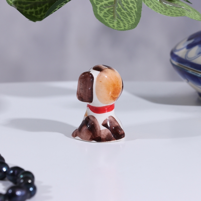 Сувенир собака &laquo;Щенок&raquo;, гжель, цвет