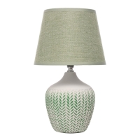 Настольная лампа Латея E14 40Вт бело-фисташковый 20х20х35 см RISALUX Настольная лампа Латея E14 40Вт бело-фисташковый 20х20х35 см RISALUX
