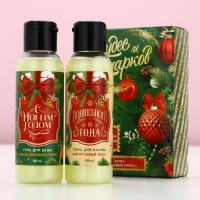 Подарочный набор косметики &laquo;Чудес и подарков!&raquo;, гель для душа и пена для ванны, 2 х 100 мл, Новый Год