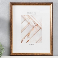 Фоторамка пластик "МИРАМ" 40х50 см, состаренное золото (пластиковый экран) Фоторамка пластик "МИРАМ" 40х50 см, состаренное золото (пластиковый экран)