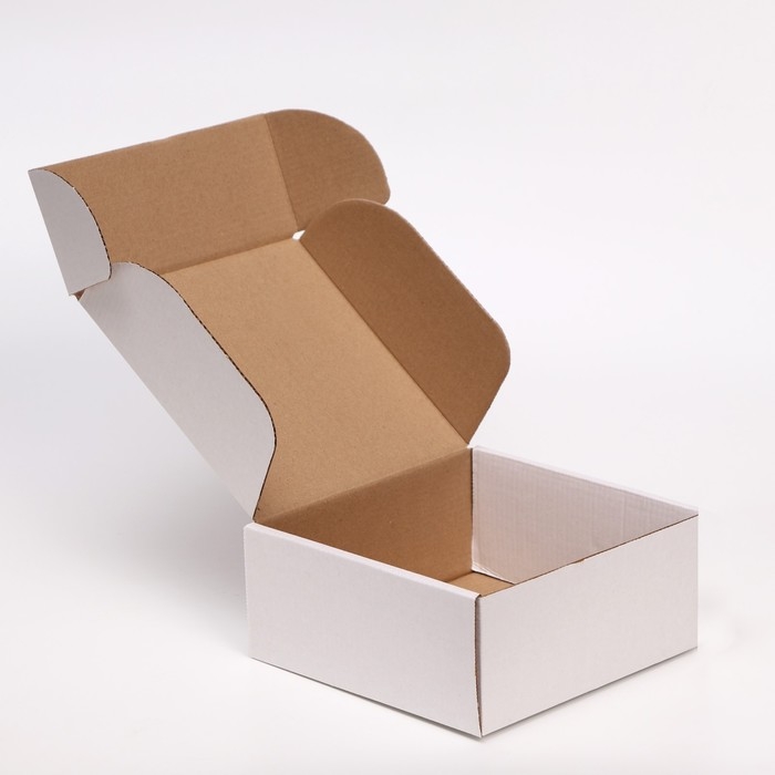 Коробка самосборная, белая, 18 х 18 х 8 см Коробка самосборная, белая, 18 х 18 х 8 см