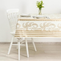 Клеёнка на стол на нетканой основе Доляна «Роза», ширина 137 см, рулон 20 м, цвет бежевый Клеёнка на стол на нетканой основе Доляна «Роза», ширина 137 см, рулон 20 м, цвет бежевый