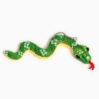 Новый год! Мягкая игрушка &laquo;Змейка&raquo; на брелоке, 18 см, цвет МИКС