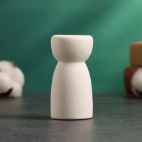 Подсвечник "Лунд" белый песок, 4х4х8см Подсвечник "Лунд" белый песок, 4х4х8см