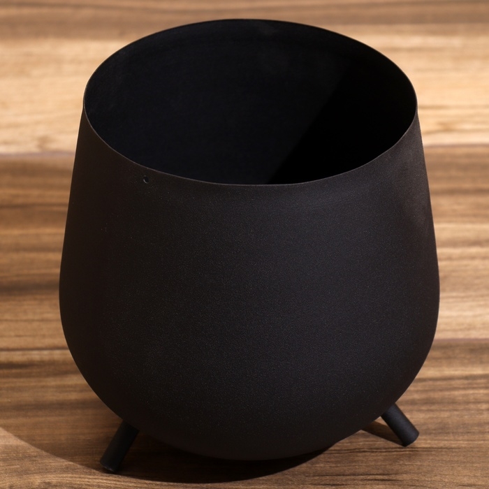 Кашпо на ножках "Монро" металл (набор 2 шт), диаметр 21 и 18 см