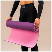 Коврик для йоги Sangh, 183×61×0,6 см, цвет фиолетовый Коврик для йоги Sangh, 183×61×0,6 см, цвет фиолетовый