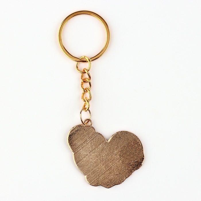 Брелок новогодний, для ключей, металлический &laquo;Змея с сердцем&raquo; 3,5 х 8,5 см см