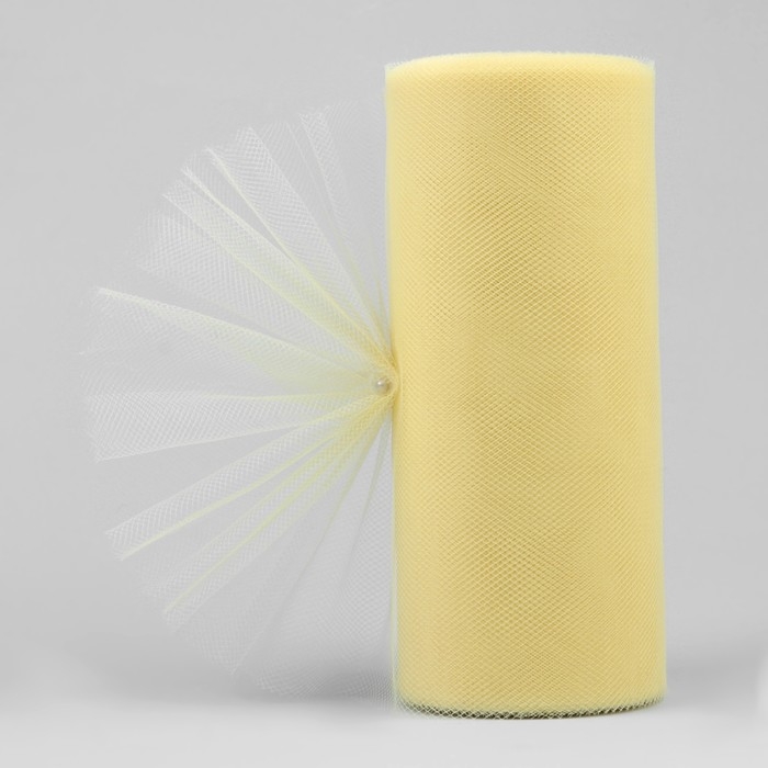 Фатин, 15 см, 11 ± 1 г/кв.м, 23 ± 1 м, цвет жёлтый №25 Фатин, 15 см, 11 ± 1 г/кв.м, 23 ± 1 м, цвет жёлтый №25