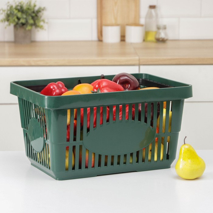 Корзина для покупок, 42,5&times;30&times;22,5 см, цвет МИКС