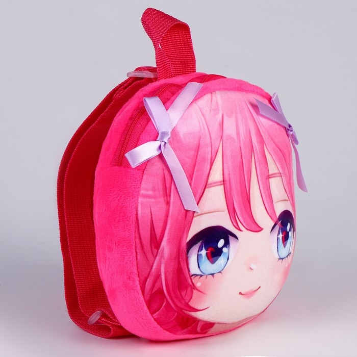 Рюкзак детский для девочки &laquo;Аниме&raquo;, плюшевый, цвет розовый