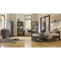 Комод Неаполь, 800х430х816, Графит/Олива