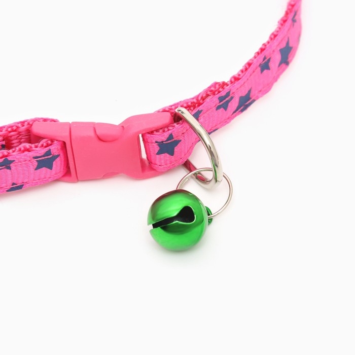 Ошейник Ошейник "Звезды", 33 х 1 см, розовый