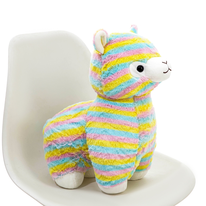 Мягкая игрушка «Лама», 45 см, в полоску Мягкая игрушка «Лама», 45 см, в полоску