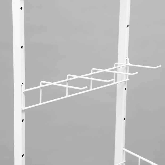 Стойка прикассовая 205&times;45&times;55, 3 корзины, 2 гребёнки, цвет белый