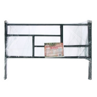 Ограждение декоративное, 45 &times; 335 см, 5 секций, металл, зелёное, &laquo;Плитка&raquo;