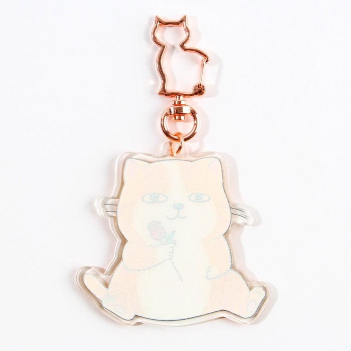 Брелок для ключей акриловый &laquo;Котик&raquo;, 6 х 5,4 см