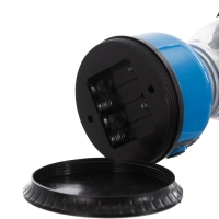 Светильник "Алдни" LED 12Вт USB от батареек 4хАА синий 12,5х12,5х21,5 см RISALUX